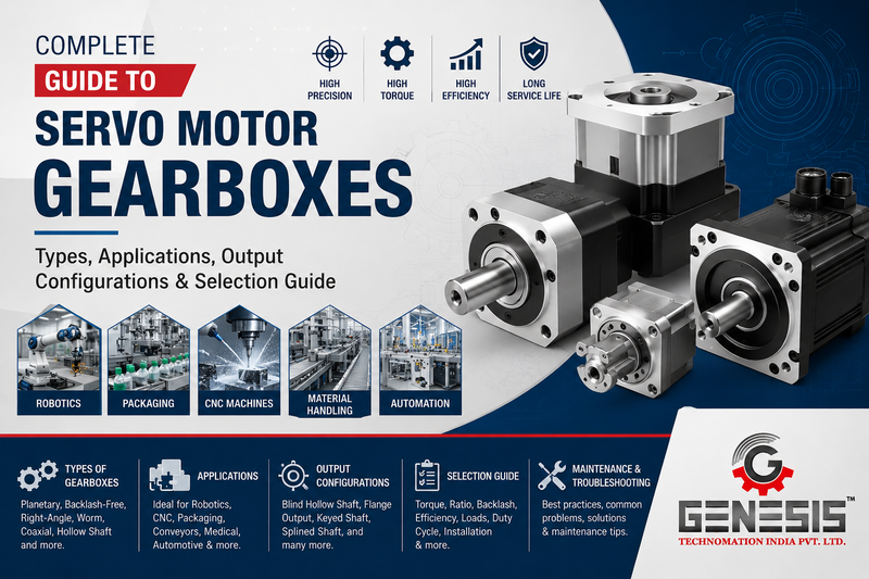 Guide to Servo Motor Gearboxes Types, Applications, Output Configurations & Selection Guide