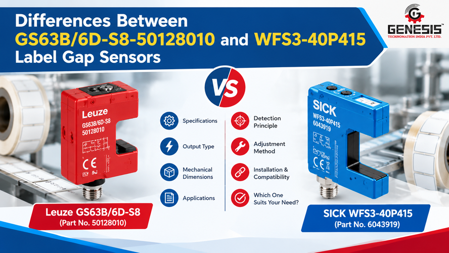 Differences Between GS63B6D-S8-50128010 and WFS3-40P415 Label Gap Sensors